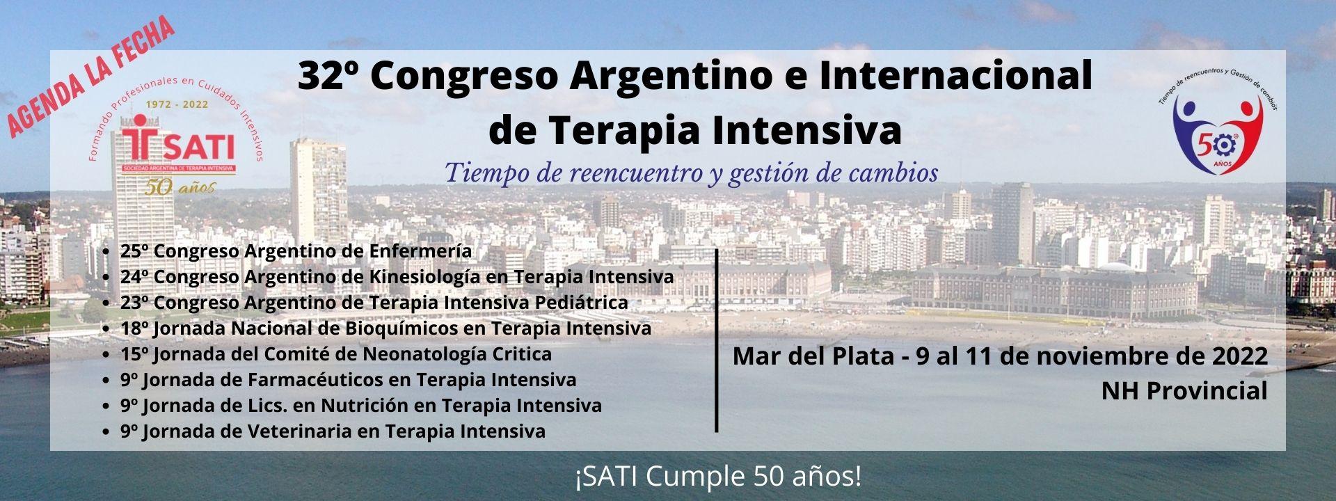 32º Congreso Argentino e Internacional de Terapia Intensiva